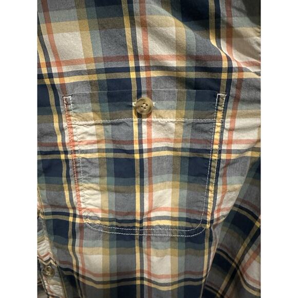 Duluth Trading XL men's Plaid Cotton shirt button down short sleeve pocket - Picture 3 of 3